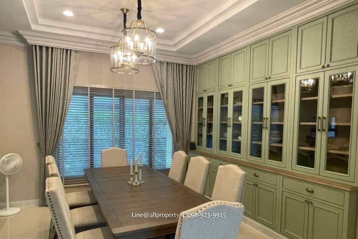ขายบ้านหรูแต่งเต็มเฟอร์นิเจอร์นำเข้า แปลงมุมหลังใหญ่สุดเศรษฐสิริกรุงเทพกรีฑา 2