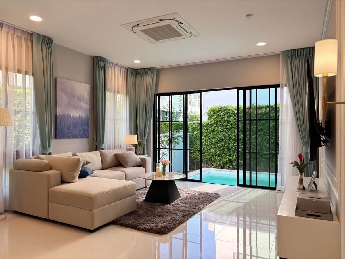 🏡✨ให้เช่าบ้านหรู นันทวัน พระราม 9 สระว่ายน้ำส่วนตัว รับต่างชาติ-สัตว์เลี้ยง🐾